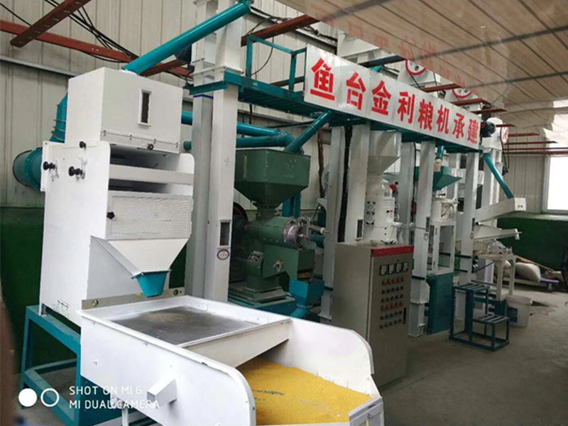 章丘成套小米加工设备安装成功